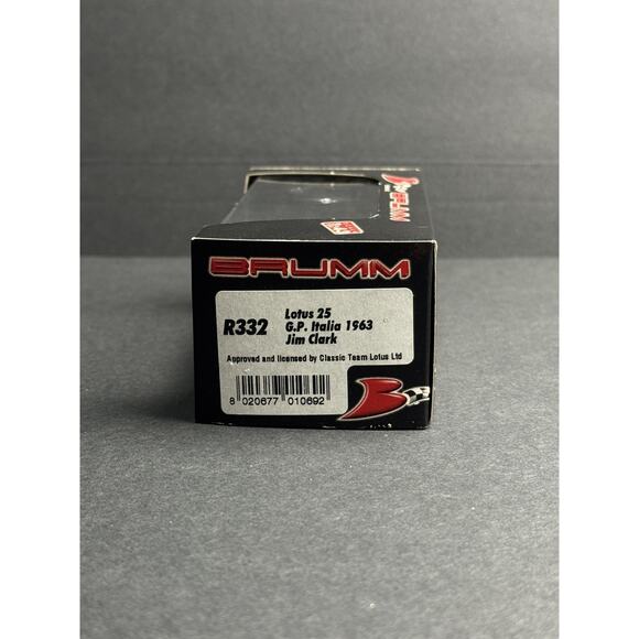 Lotus 25 GP Italia Clark J. 1963 . Scala 1:43 , 2002 R332 BRUMM - Picture 6 of 8